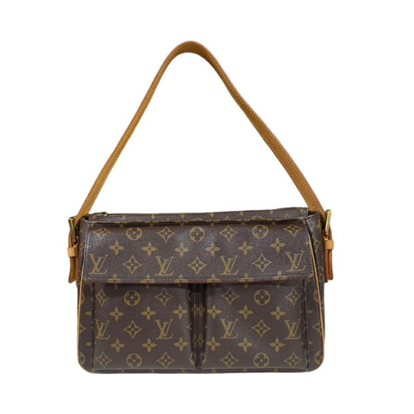 LOUIS VUITTON Brown Monogram Canvas Shoulder Bag - Picture 1 of 12